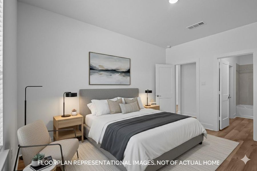 Furnished interior view inside a new home in Sorella, Tomball (Image 17).