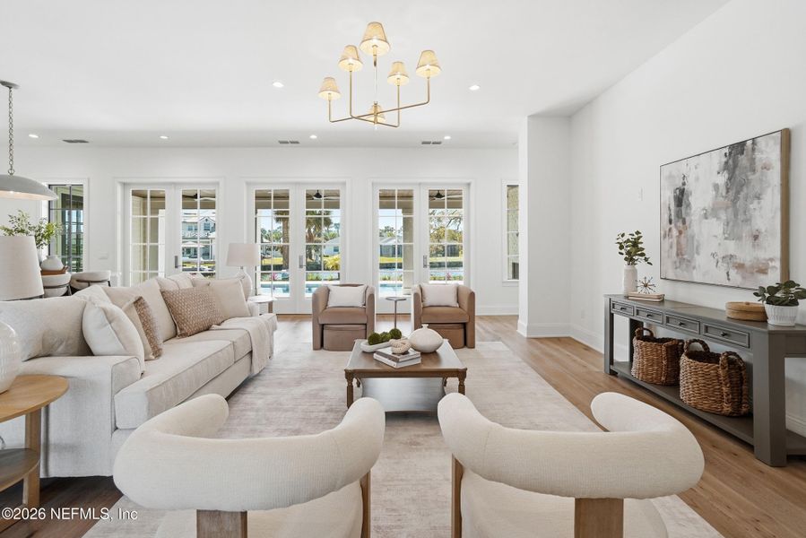 Furnished interior view inside a new home in , Ponte Vedra Beach (Image 43).
