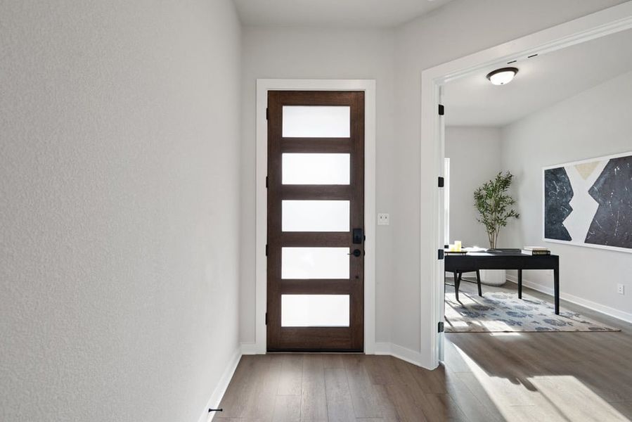 Furnished interior view inside a new home in Arbor Collection at Heritage, Dripping Springs (Image 7).