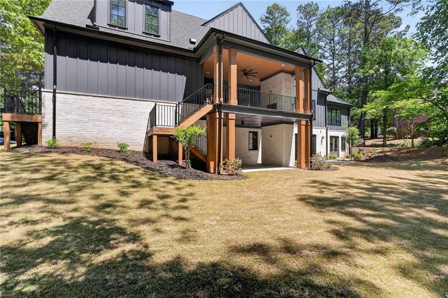 Exterior details and patio area of a home in , Roswell (Image 26).