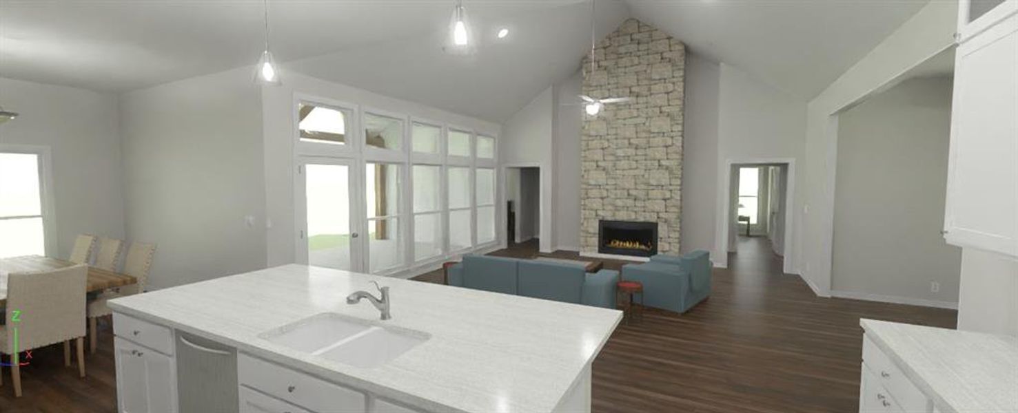 Furnished interior view inside a new home in , Lone Oak (Image 3).