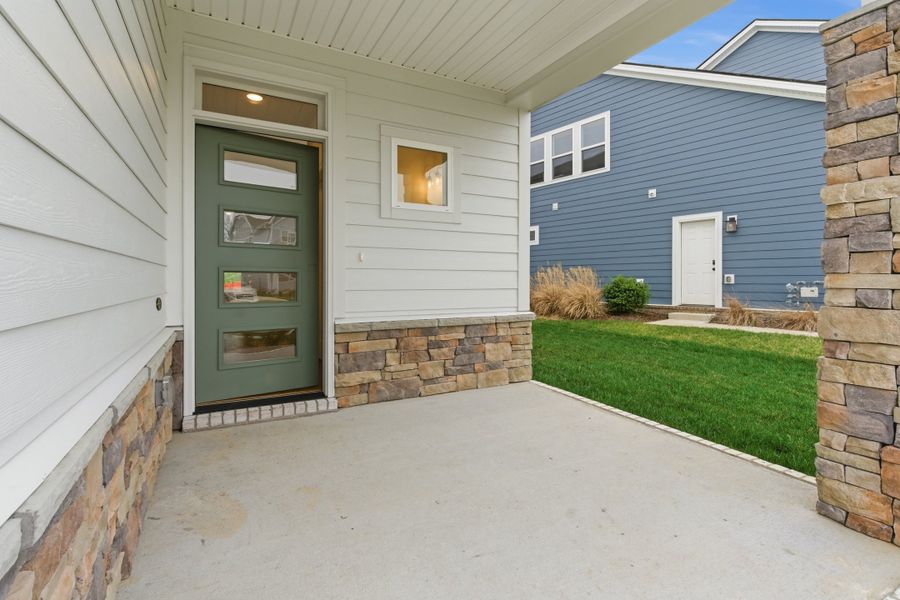 Exterior details and patio area of a home in Nexus – Park Collection, Gallatin (Image 4).
