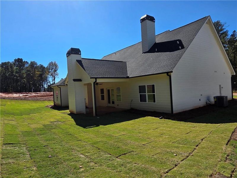 Exterior details and patio area of a home in River Meadows, Bethlehem (Image 3).