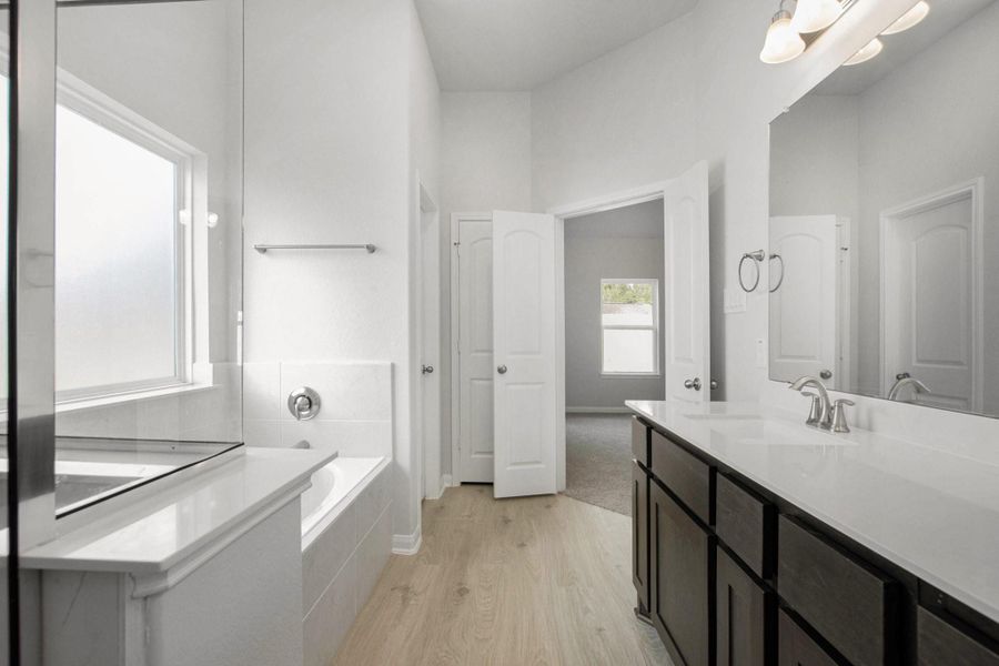 Furnished interior view inside a new home in , Bay City (Image 11). Furnished interior view inside a new home in , Bay City (Image 11).