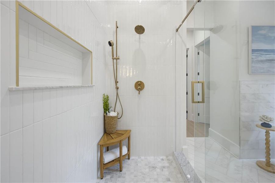 Furnished interior view inside a new home in , Atlanta (Image 70).