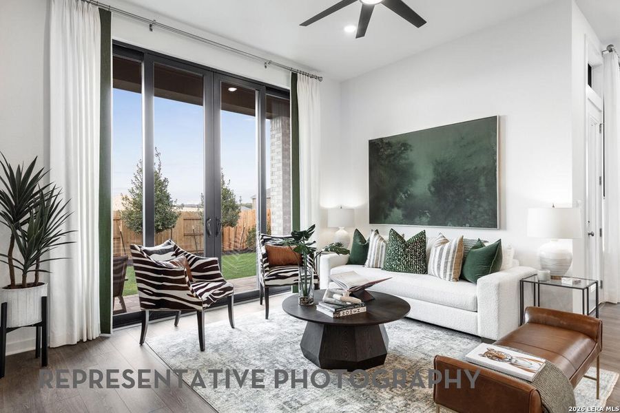 Furnished interior view inside a new home in The Ranches at Creekside, Boerne (Image 18).