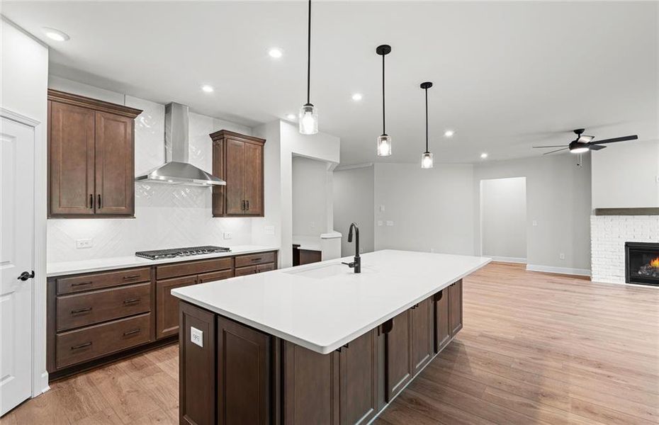 Furnished interior view inside a new home in Reunion, Flowery Branch (Image 5).