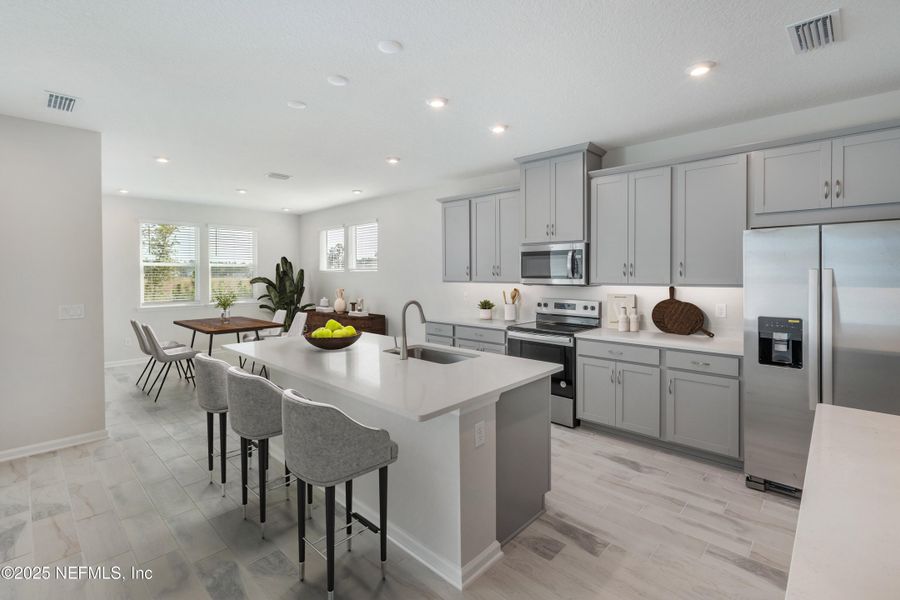 Furnished interior view inside a new home in Lakes at Bella Lago, Green Cove Springs (Image 8).