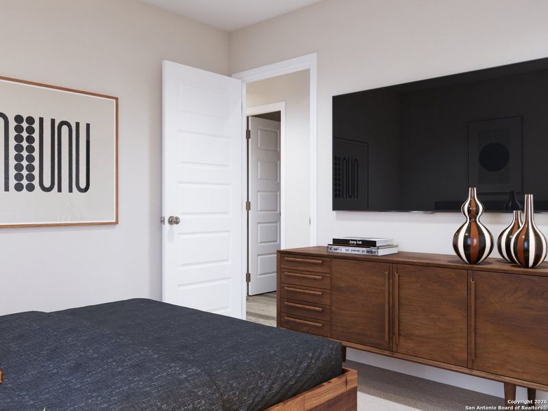 Furnished interior view inside a new home in Abbott Place, St. Hedwig (Image 16).