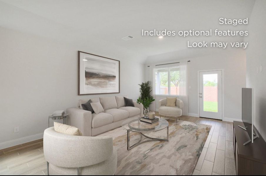 Furnished interior view inside a new home in WILDTREE 40', Montgomery (Image 5).