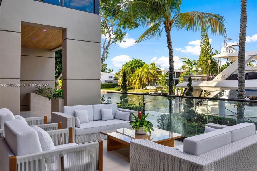 Exterior details and patio area of a home in , Miami (Image 22). Exterior details and patio area of a home in , Miami (Image 22).