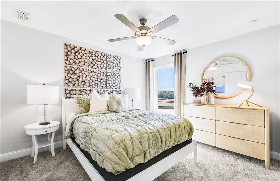 Furnished interior view inside a new home in Haverhill Estates, Dacula (Image 17).