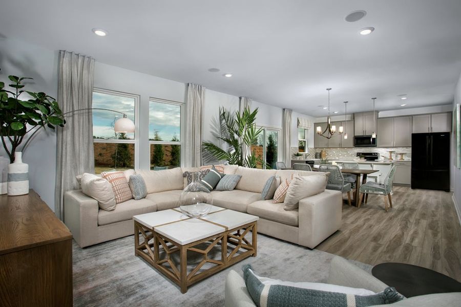 Furnished interior view inside a new home in Freeman Farms, Youngsville (Image 5).