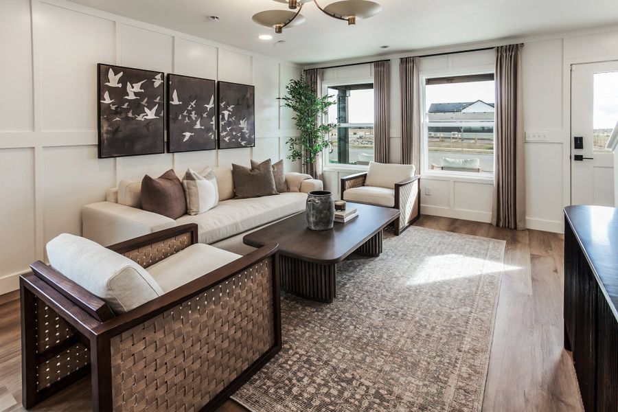 Representative furnished interior of a home built from the Magnolia by Hartford Homes in Prairie Song Cottages, Windsor (Image 9). Representative furnished interior of a home built from the Magnolia by Hartford Homes in Prairie Song Cottages, Windsor (Image 9).