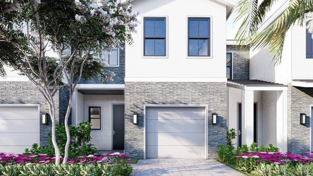 Front exterior of a new home in , Homestead, FL, highlighting curb appeal (Image 3).