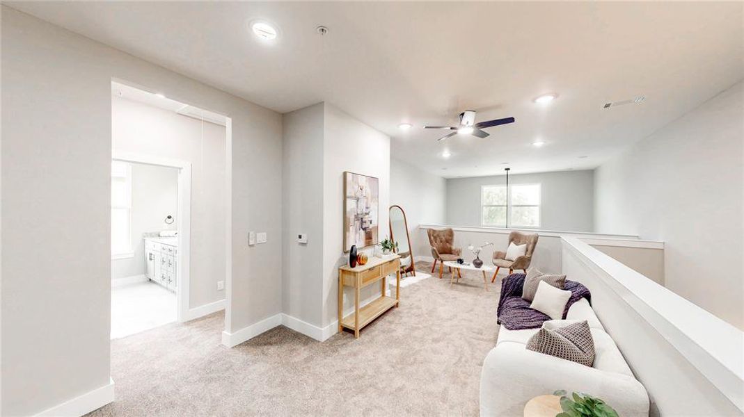 Furnished interior view inside a new home in , Denton (Image 27).