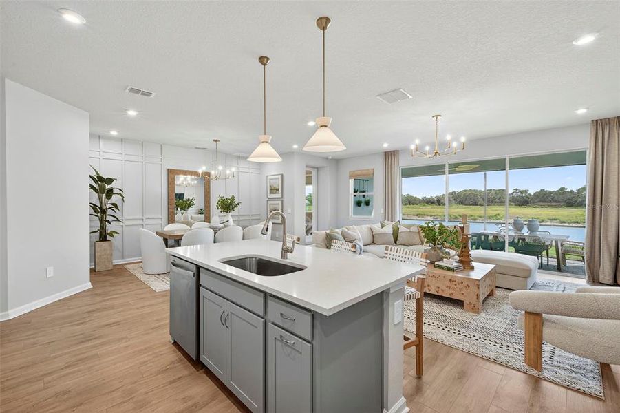 Furnished interior view inside a new home in Pasadena Ridge Master, Zephyrhills (Image 17).