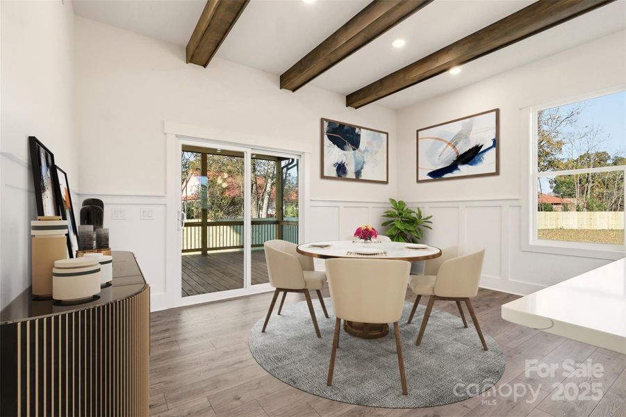 Furnished interior view inside a new home in , Monroe (Image 15).