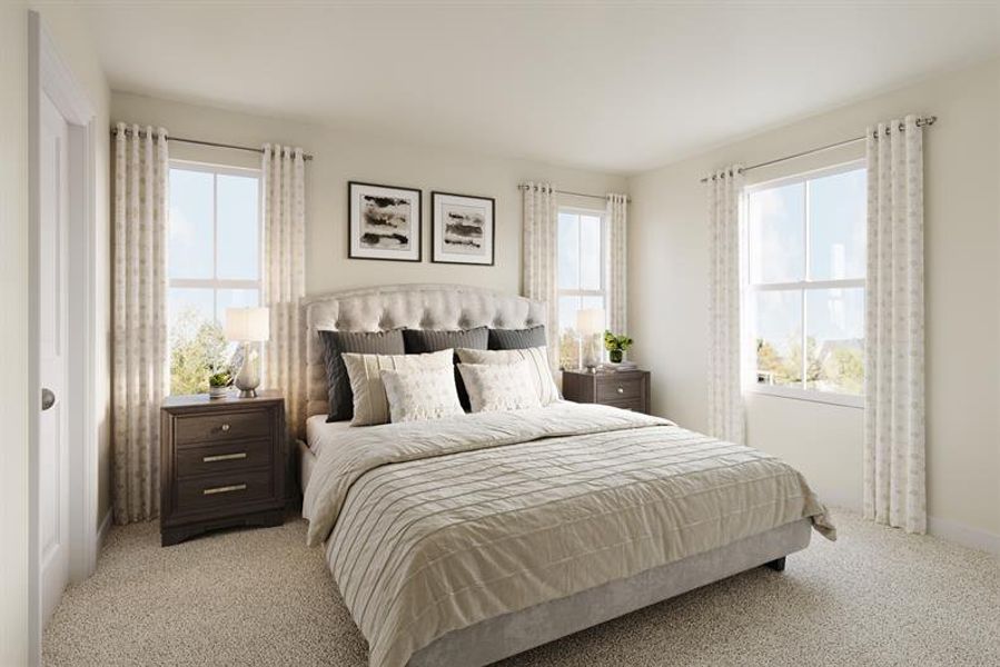 Representative furnished interior of a home built from the Parker by Ryan Homes in Royal Oaks Single-Family Homes, Hardeeville (Image 5).