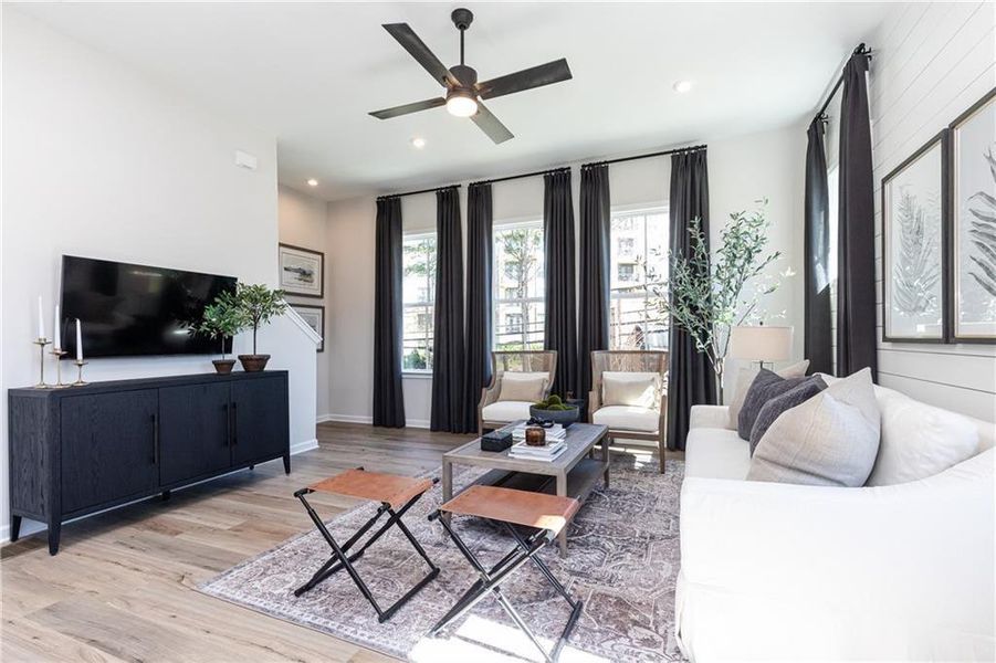 Furnished interior view inside a new home in , Atlanta (Image 4).