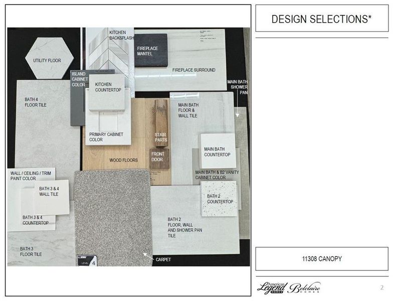 Design selections for 11308 Canopy - Representative photo Design selections for 11308 Canopy - Representative photo