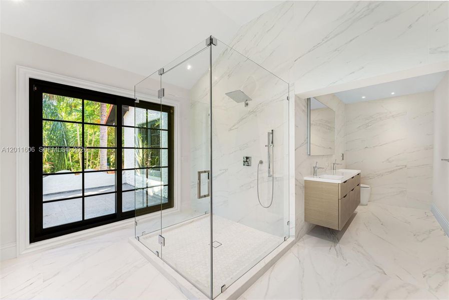 Furnished interior view inside a new home in , Miami (Image 15).