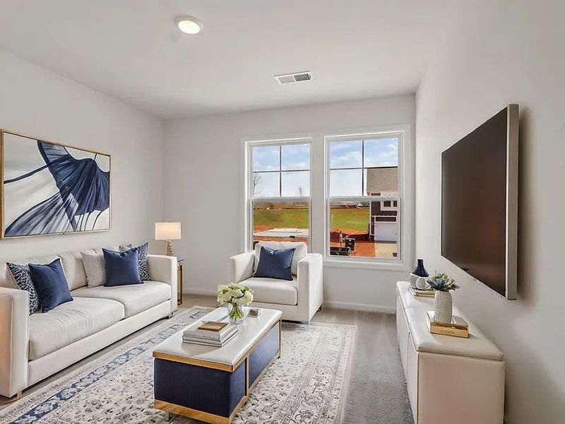 Furnished interior view inside a new home in Providence Station at Trolley Run, Aiken (Image 7).