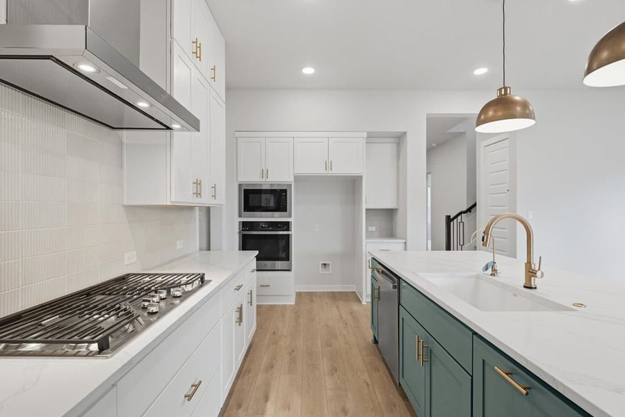 Furnished interior view inside a new home in Arbor Collection at Heritage, Dripping Springs (Image 9).