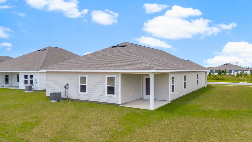 Representative exterior photo of a completed home built from the The Riverside by D.R. Horton in Liberty, Panama City, FL (Image 22).
