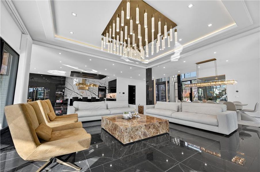 Furnished interior view inside a new home in , Suwanee (Image 14).