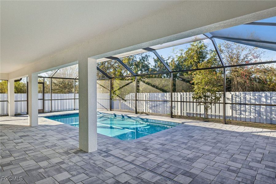 Exterior details and patio area of a home in Cape Coral, Cape Coral (Image 4).