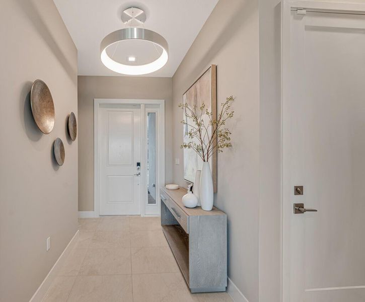 Furnished interior view inside a new home in Apex at Avenir, Palm Beach Gardens (Image 11).