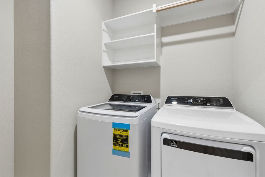 Utility Room in the Emmy II home plan by Trophy Signature Homes - REPRESENTATIVE PHOTO