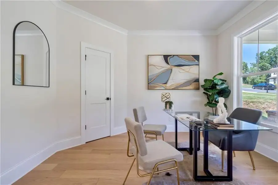 Furnished interior view inside a new home in , Atlanta (Image 44).