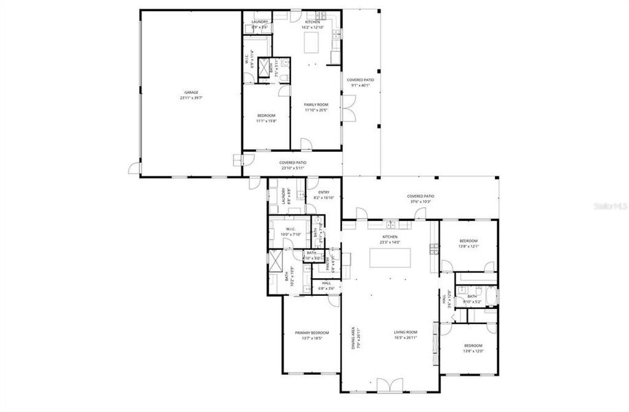2D floor plan layout of this home in , Belleview, FL (Image 5). 2D floor plan layout of this home in , Belleview, FL (Image 5).
