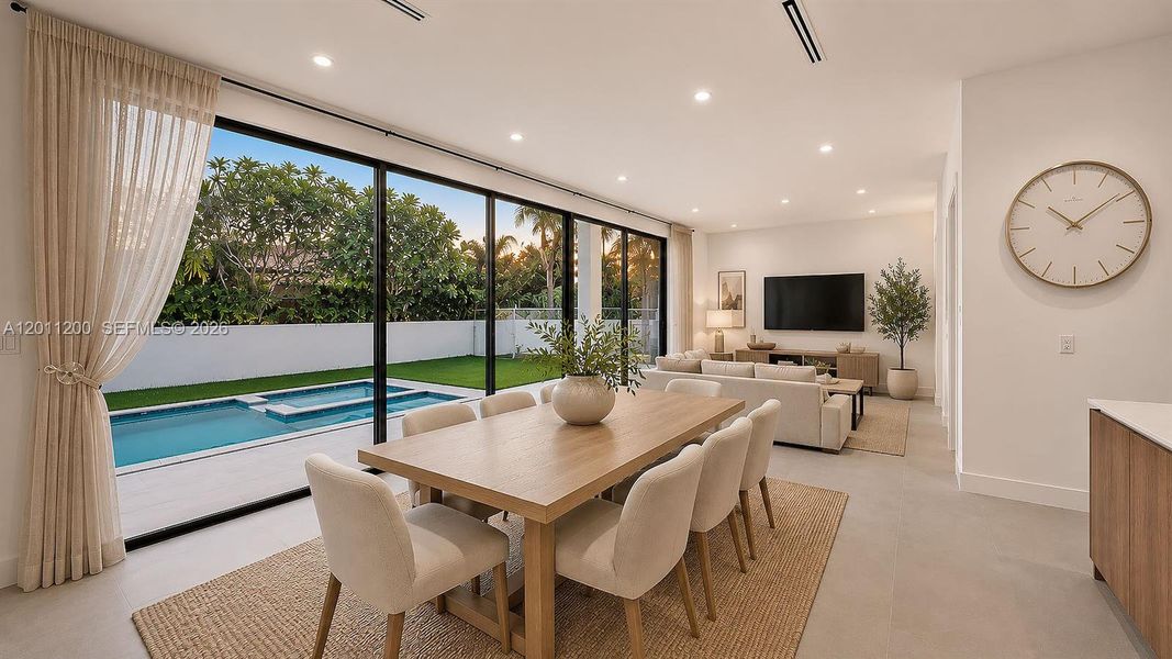 Furnished interior view inside a new home in , Miami Lakes (Image 13).
