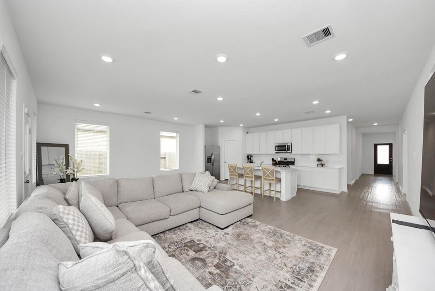 Furnished interior view inside a new home in , Katy (Image 6).