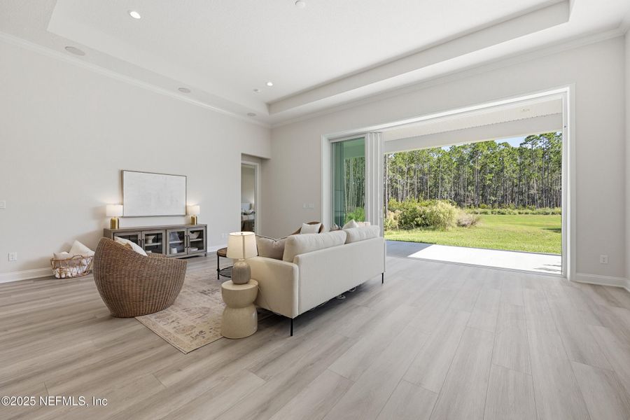 Furnished interior view inside a new home in West End at Town Center, Ponte Vedra (Image 42). Furnished interior view inside a new home in West End at Town Center, Ponte Vedra (Image 42).