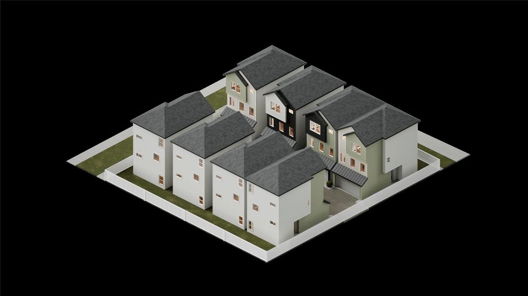 Exterior rendering of this home design in , Houston, TX (Image 5).
