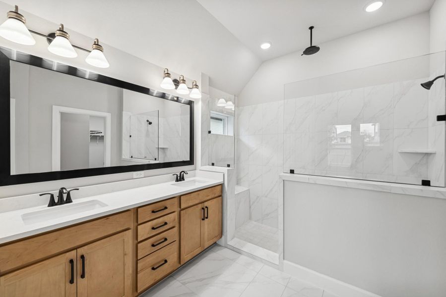 Furnished interior view inside a new home in Meridiana 55' Homesites, Manvel (Image 6).