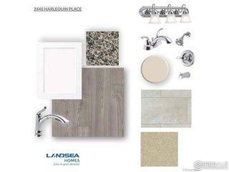 Sample of building materials used in homes in Pintail Commons at Johnstown Village, Johnstown (Image 20).