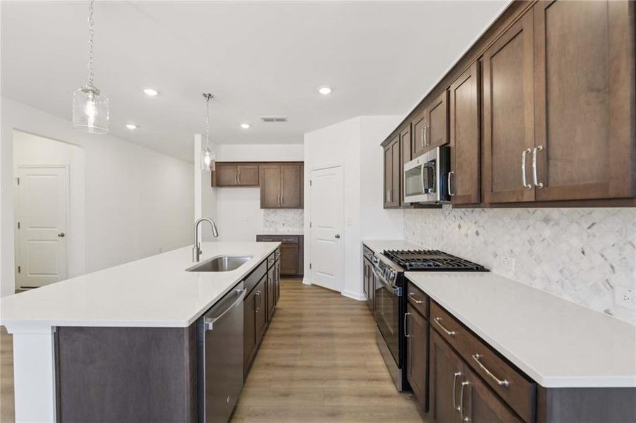 Furnished interior view inside a new home in The Estates at Casteel, Bethlehem (Image 9).
