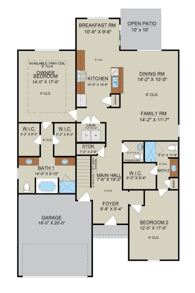 Harbor II – First Floor A Elevation | Ernest Homes Harbor II – First Floor A Elevation | Ernest Homes