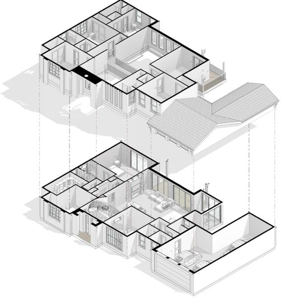 Exterior rendering of this home design in , Houston, TX (Image 5). Exterior rendering of this home design in , Houston, TX (Image 5).