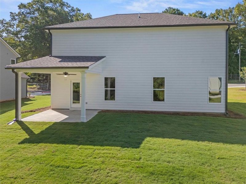 Exterior details and patio area of a home in Ellington Farms, Statham (Image 4).