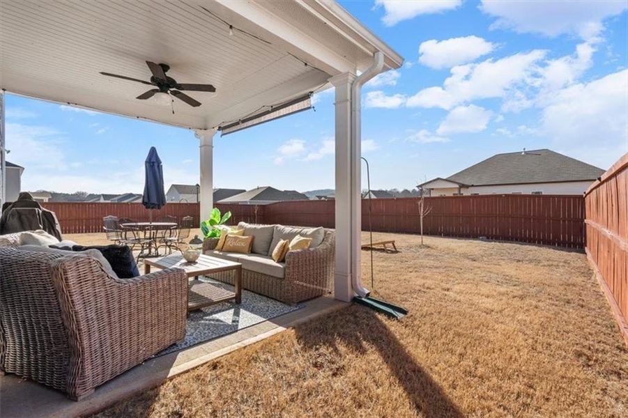 Exterior details and patio area of a home in Jackson Farm, Cartersville (Image 28).