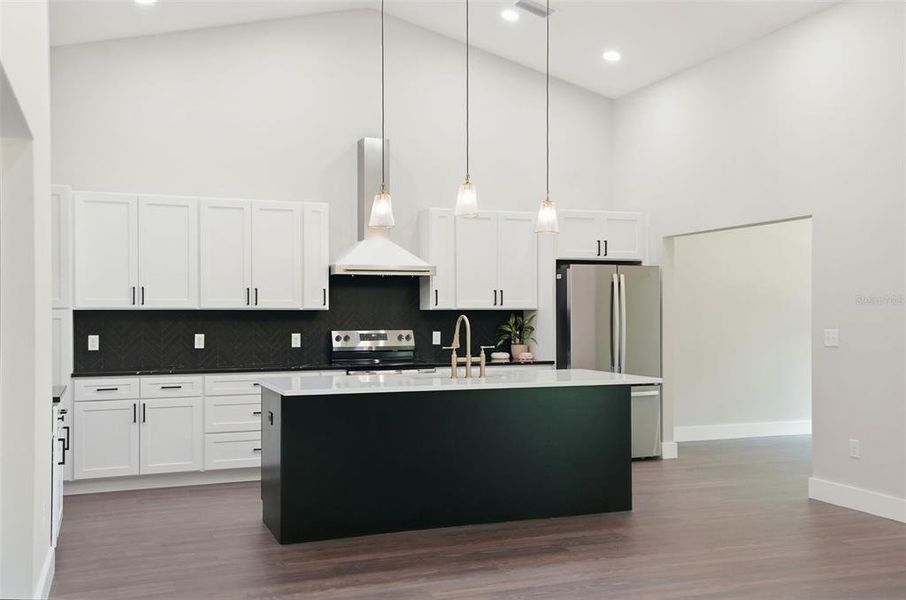 Furnished interior view inside a new home in , Webster (Image 39).