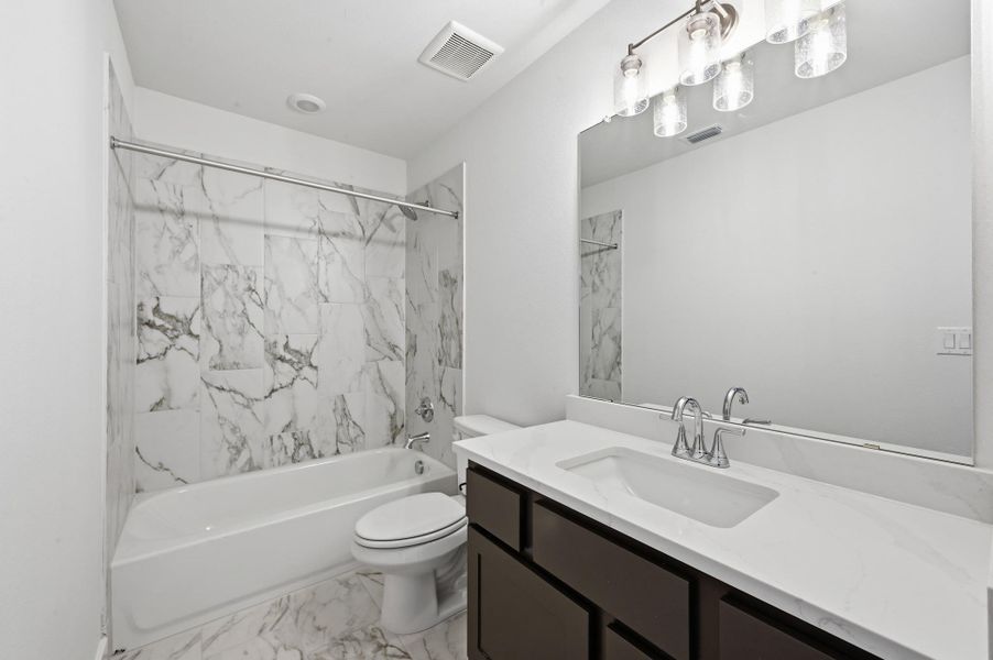 Furnished interior view inside a new home in Provence, Austin (Image 16).