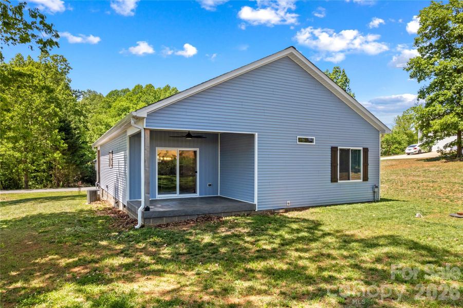 Exterior details and patio area of a home in , Statesville (Image 23).
