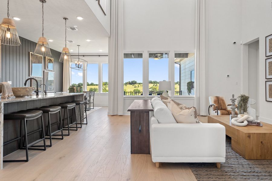Furnished interior view inside a new home in Lagos Reserve, Manor (Image 9).